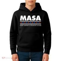 Masa Make America Straight Again Kids Hoodie thumb 4