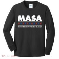 Masa Make America Straight Again Kids Long Sleeve Shirt thumb 0