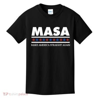 Masa Make America Straight Again Kids T-Shirt