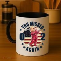 Missed Me Again Donald Trump Golfing Coffee Mug thumb 4
