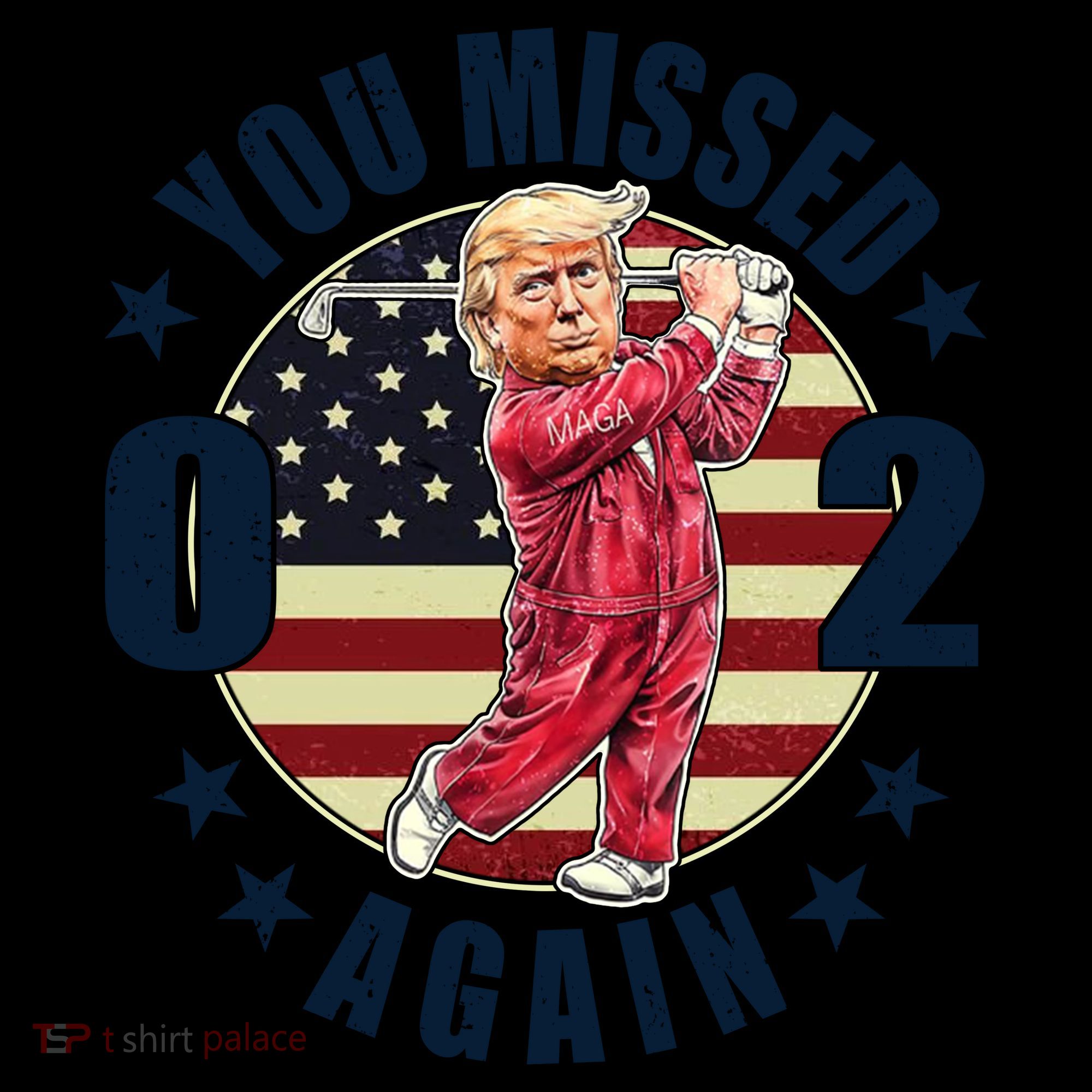 Missed Me Again Donald Trump Golfing Coffee Mug