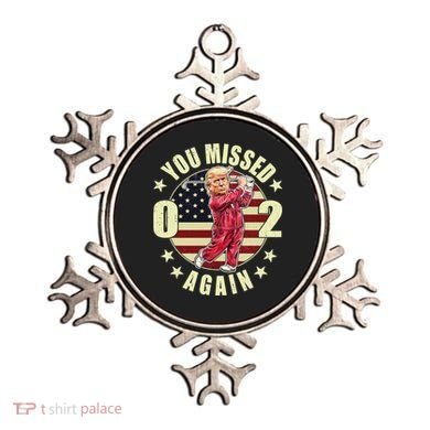Missed Me Again Donald Trump Golfing Ornament