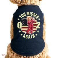 Missed Me Again Donald Trump Golfing Doggie Tank thumb 0