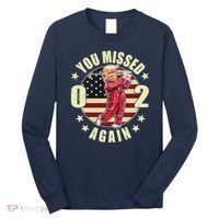 Missed Me Again Donald Trump Golfing Long Sleeve Shirt thumb 0