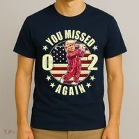 Missed Me Again Donald Trump Golfing T-Shirt thumb 3