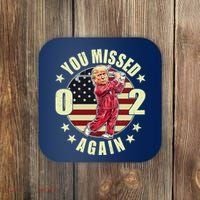 Missed Me Again Donald Trump Golfing Coaster thumb 0