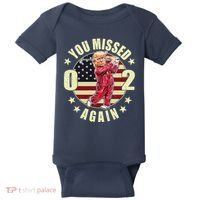 Missed Me Again Donald Trump Golfing Baby Bodysuit thumb 0
