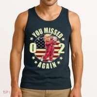 Missed Me Again Donald Trump Golfing Tank Top thumb 3