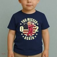 Missed Me Again Donald Trump Golfing Toddler T-Shirt thumb 2