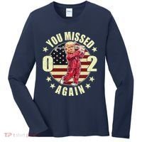 Missed Me Again Donald Trump Golfing Women's Long Sleeve Shirt thumb 0