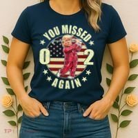 Missed Me Again Donald Trump Golfing Women's T-Shirt thumb 2