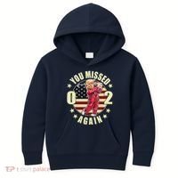 Missed Me Again Donald Trump Golfing Kids Hoodie thumb 0