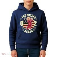 Missed Me Again Donald Trump Golfing Kids Hoodie thumb 4