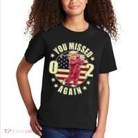 Missed Me Again Donald Trump Golfing Kids T-Shirt thumb 2