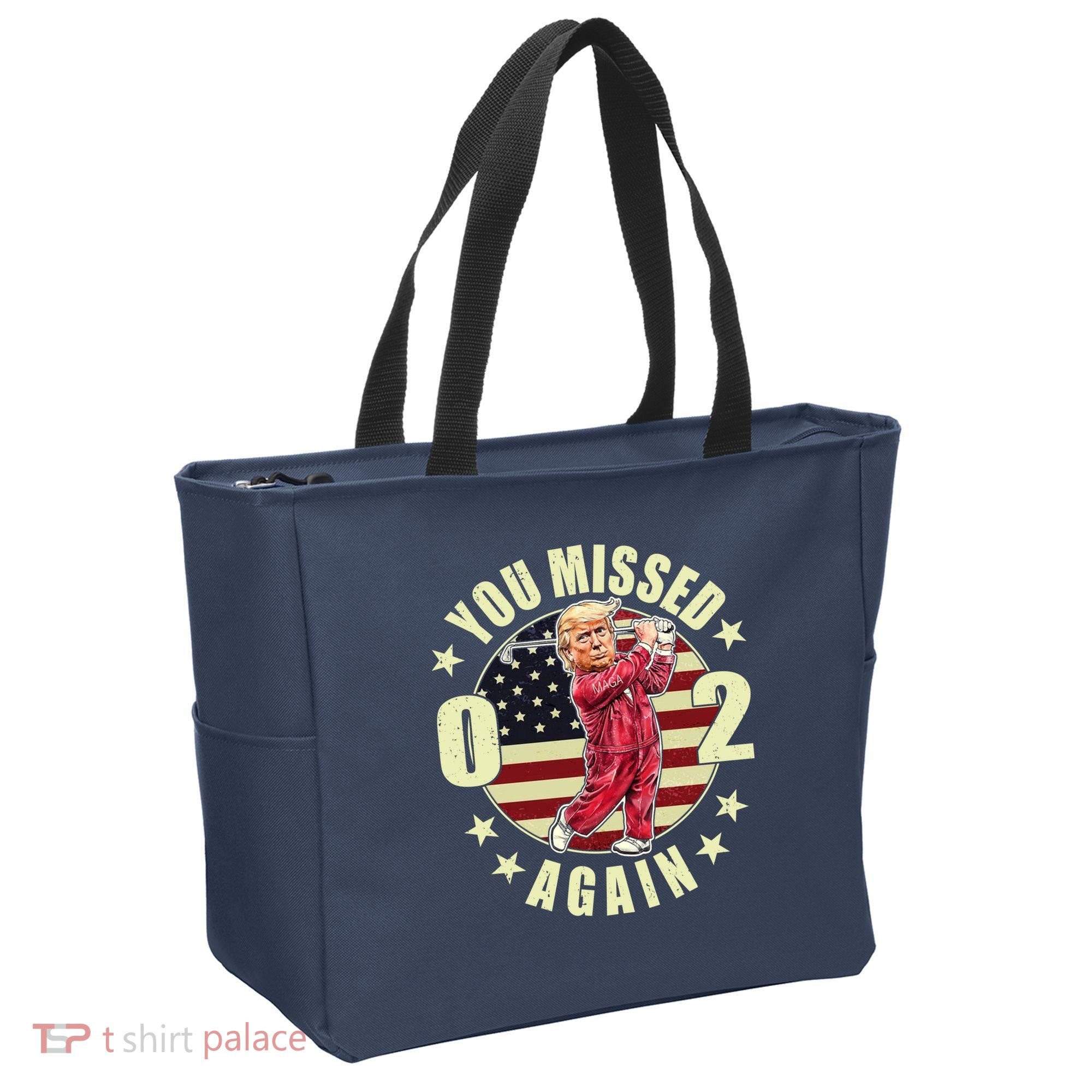 Missed Me Again Donald Trump Golfing Tote Bag