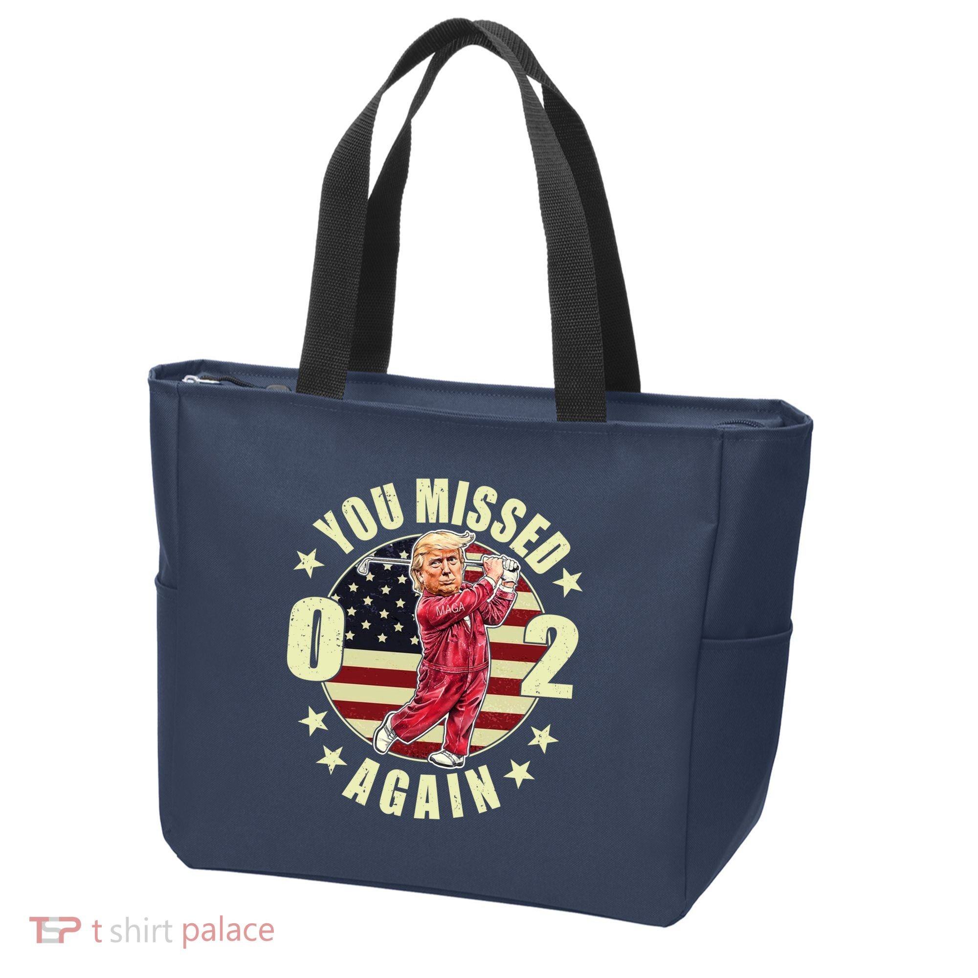 Missed Me Again Donald Trump Golfing Tote Bag