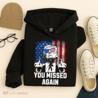 Missed Me Again Trump Golfing Second Assassination Attempt Hoodie thumb 4