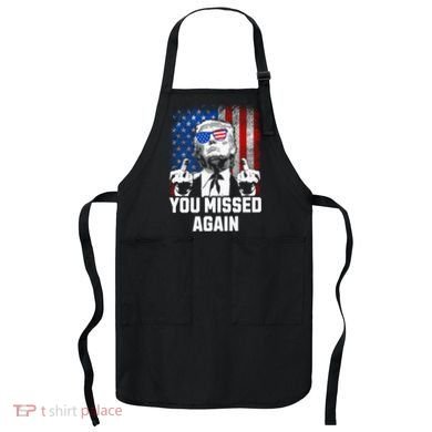 Missed Me Again Trump Golfing Second Assassination Attempt Apron