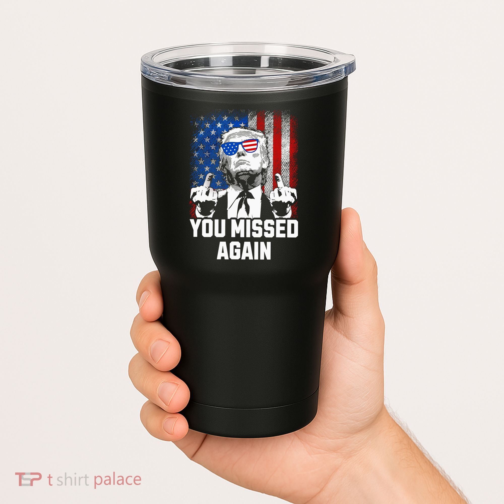 Missed Me Again Trump Golfing Second Assassination Attempt Tumbler