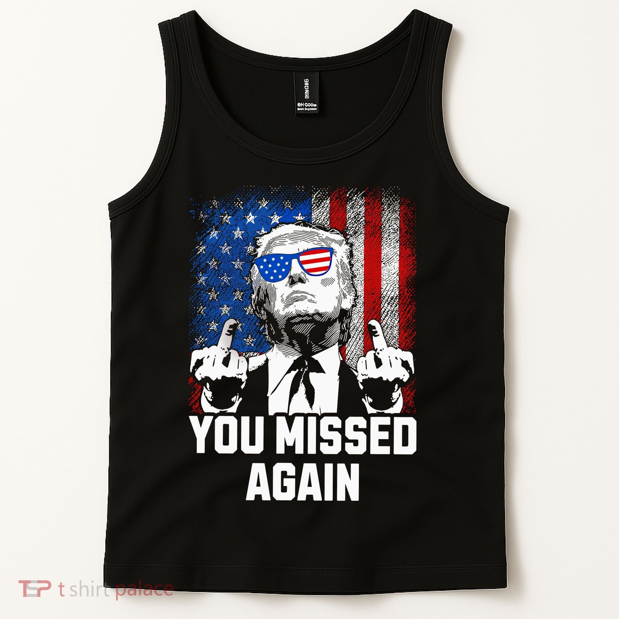 Missed Me Again Trump Golfing Second Assassination Attempt Tank Top