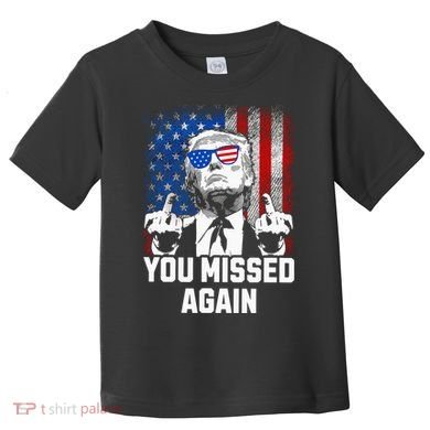 Missed Me Again Trump Golfing Second Assassination Attempt Toddler T-Shirt