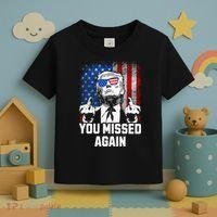 Missed Me Again Trump Golfing Second Assassination Attempt Toddler T-Shirt thumb 3