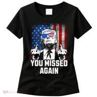 Missed Me Again Trump Golfing Second Assassination Attempt Women's T-Shirt thumb 0