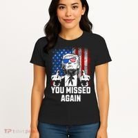 Missed Me Again Trump Golfing Second Assassination Attempt Women's T-Shirt thumb 4