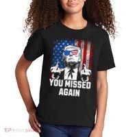 Missed Me Again Trump Golfing Second Assassination Attempt Kids T-Shirt thumb 2