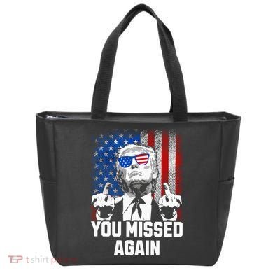 Missed Me Again Trump Golfing Second Assassination Attempt Tote Bag