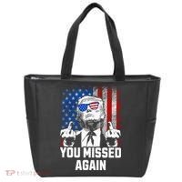 Missed Me Again Trump Golfing Second Assassination Attempt Tote Bag thumb 0