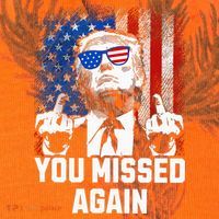 Missed Me Again Trump Golfing Second Assassination Attempt Kati Licensed 12" Camo Cuffed Beanie thumb 2