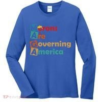 Maga Morons Are Governing America Anti Trump Women's Long Sleeve Shirt thumb 0