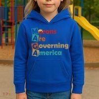 Maga Morons Are Governing America Anti Trump Kids Hoodie thumb 3