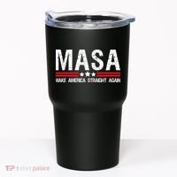 Masa Make America Straight Again Patriotic Usa Flag Tumbler thumb 0