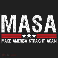 Masa Make America Straight Again Patriotic Usa Flag Tumbler thumb 3
