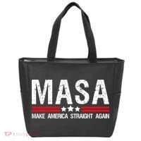 Masa Make America Straight Again Patriotic Usa Flag Tote Bag thumb 0