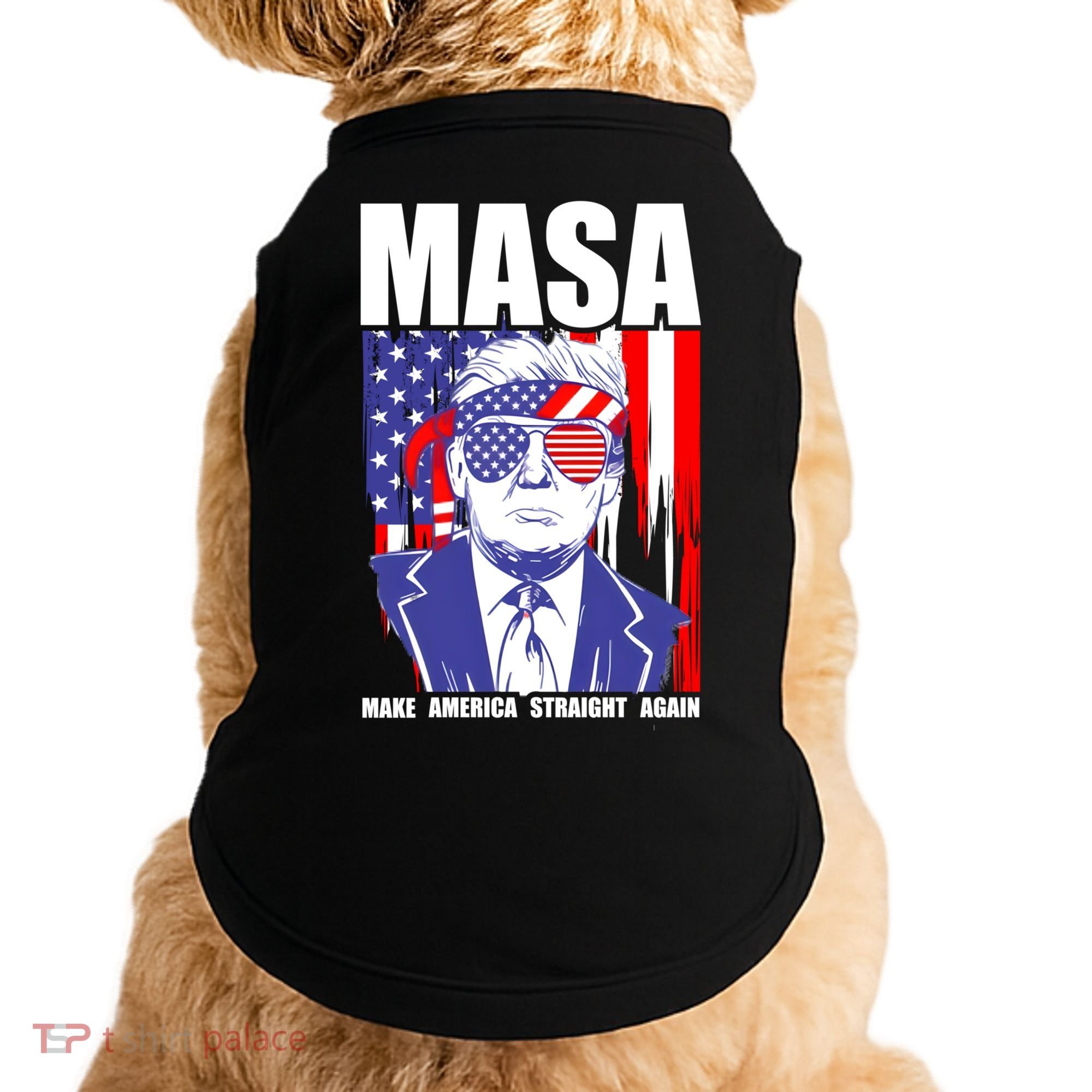 MASA Make America Straight Again Doggie Tank
