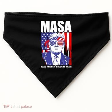 MASA Make America Straight Again USA-Made Doggie Bandana