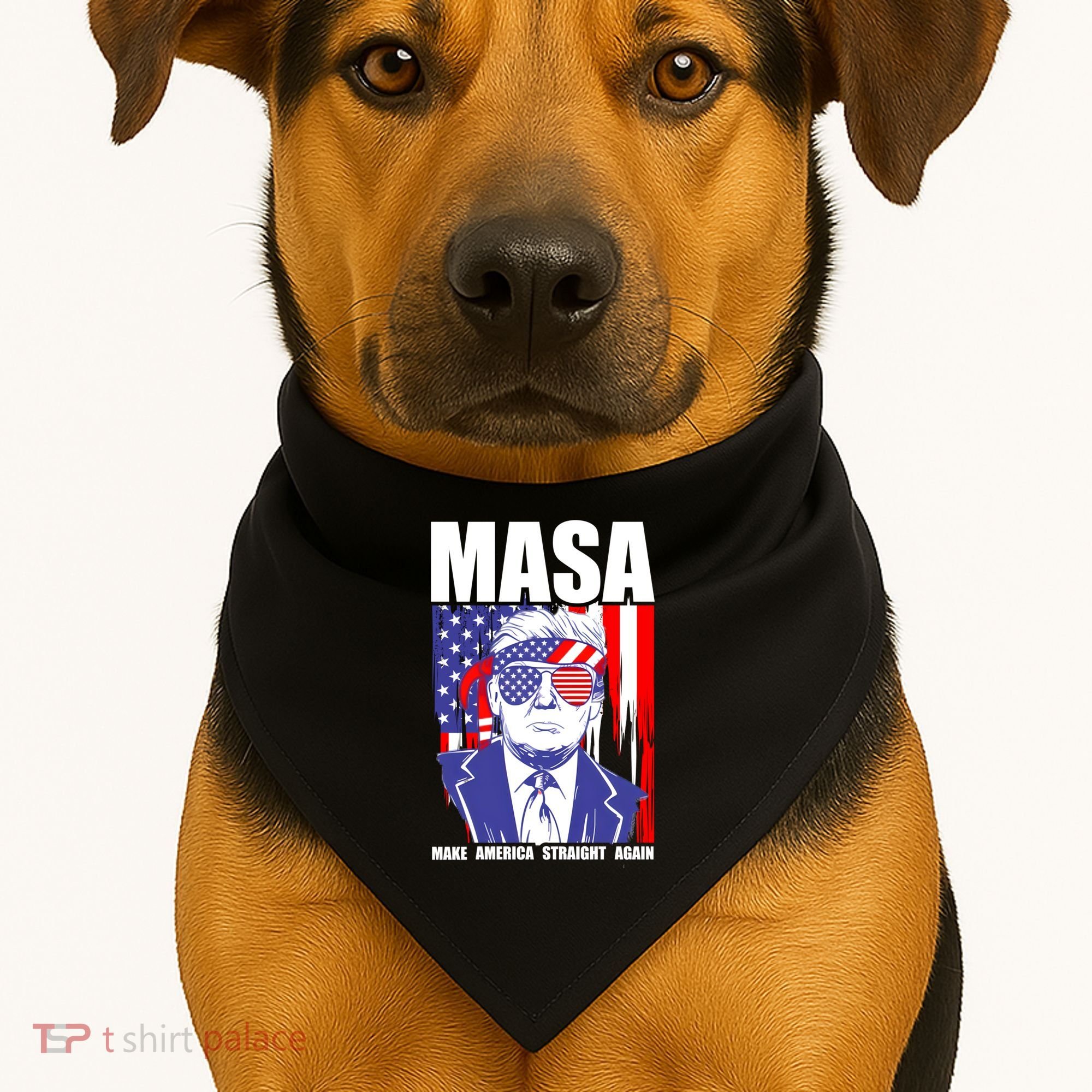 MASA Make America Straight Again USA-Made Doggie Bandana