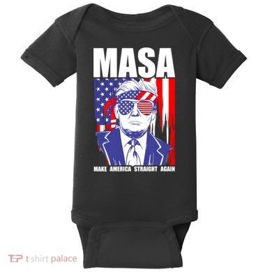 MASA Make America Straight Again Baby Bodysuit