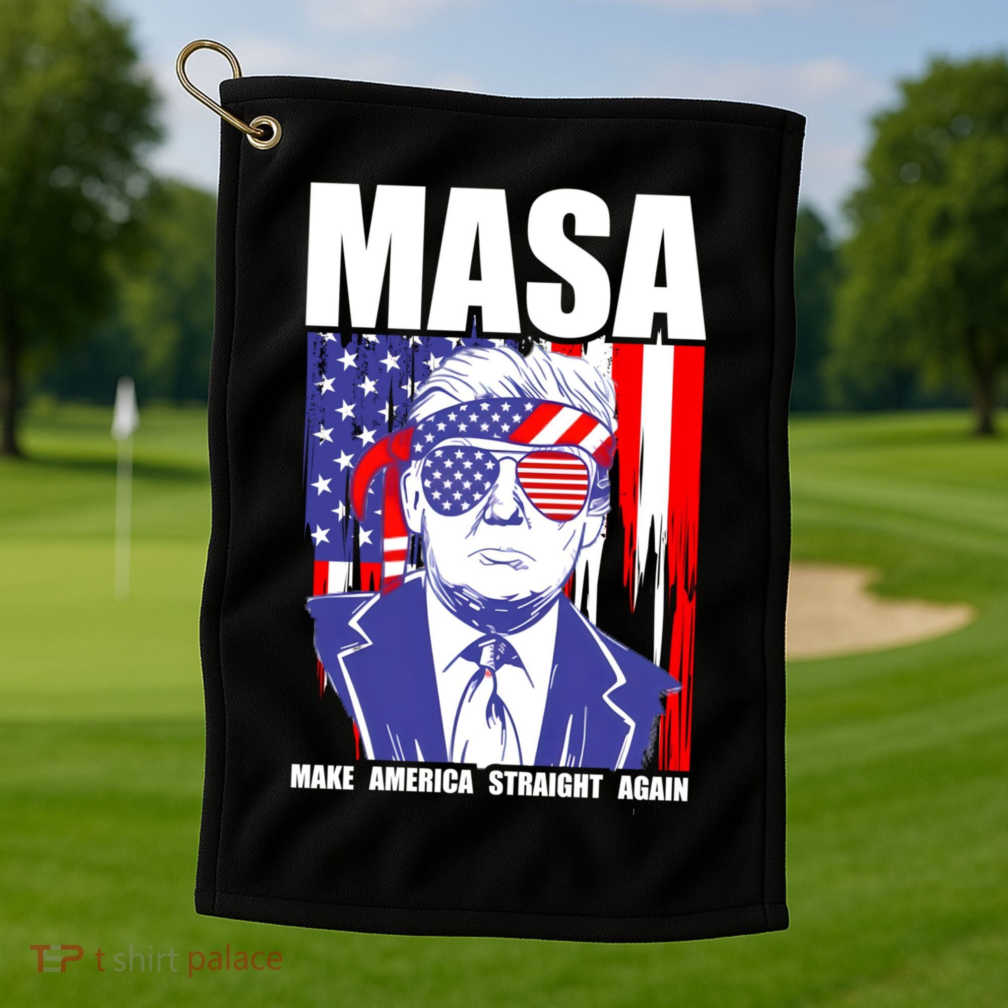 MASA Make America Straight Again Golf Towel