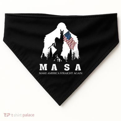 MASA Make America Straight Again USA-Made Doggie Bandana