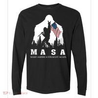 MASA Make America Straight Again Comfort Colors Heavyweight Long Sleeve T-Shirt thumb 0