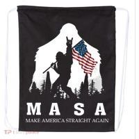 MASA Make America Straight Again Drawstring Bag thumb 0