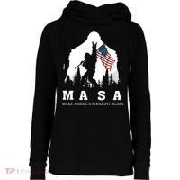 MASA Make America Straight Again Womens Funnel Neck Pullover Hood thumb 0