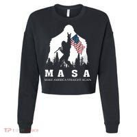 MASA Make America Straight Again Cropped Pullover Crew thumb 0