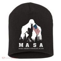 MASA Make America Straight Again Short Acrylic Beanie thumb 0