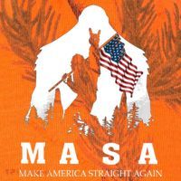 MASA Make America Straight Again Kati Licensed 12" Camo Cuffed Beanie thumb 2