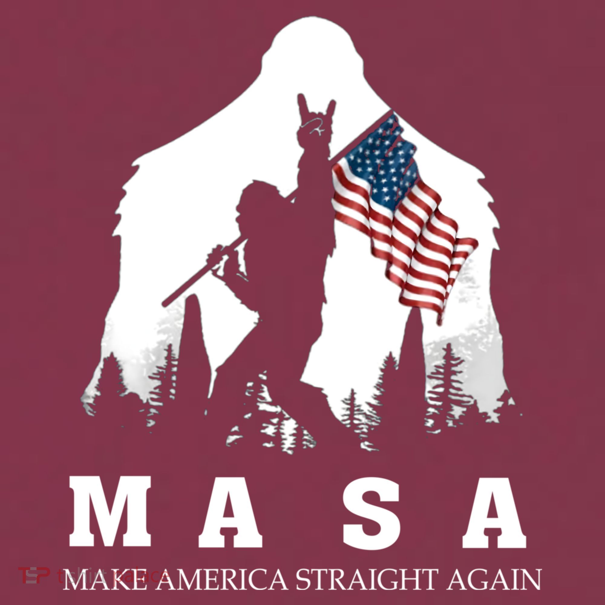 MASA Make America Straight Again 16oz Travel Tumbler